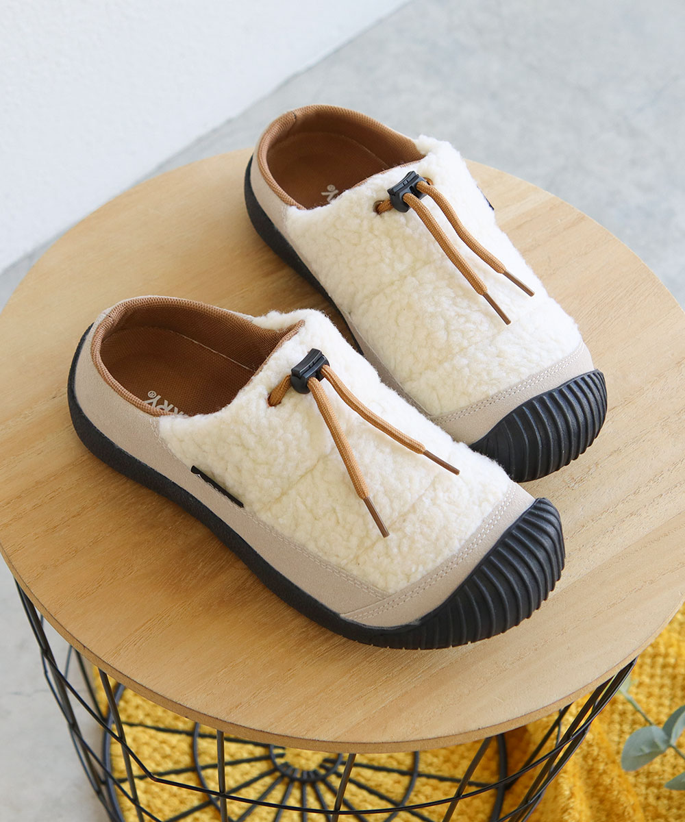 GERRY（ジェリー） モックシューズ レディース サボ スリッポン ボア