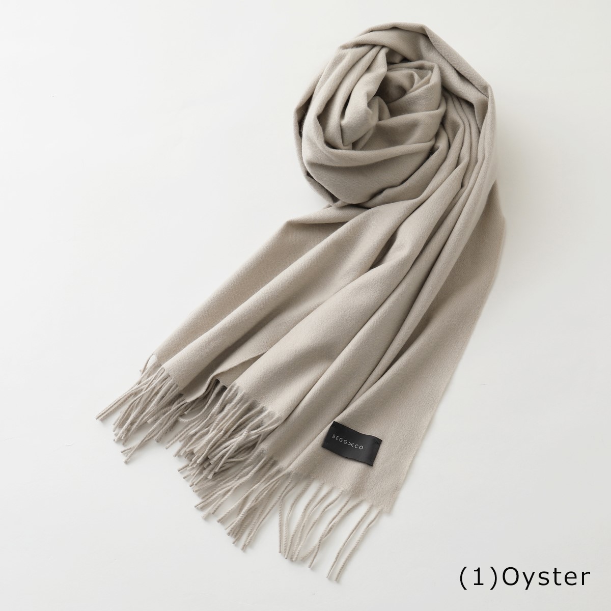 Begg & Co（ベグアンドコー） マフラー Arran Plain Dark Light