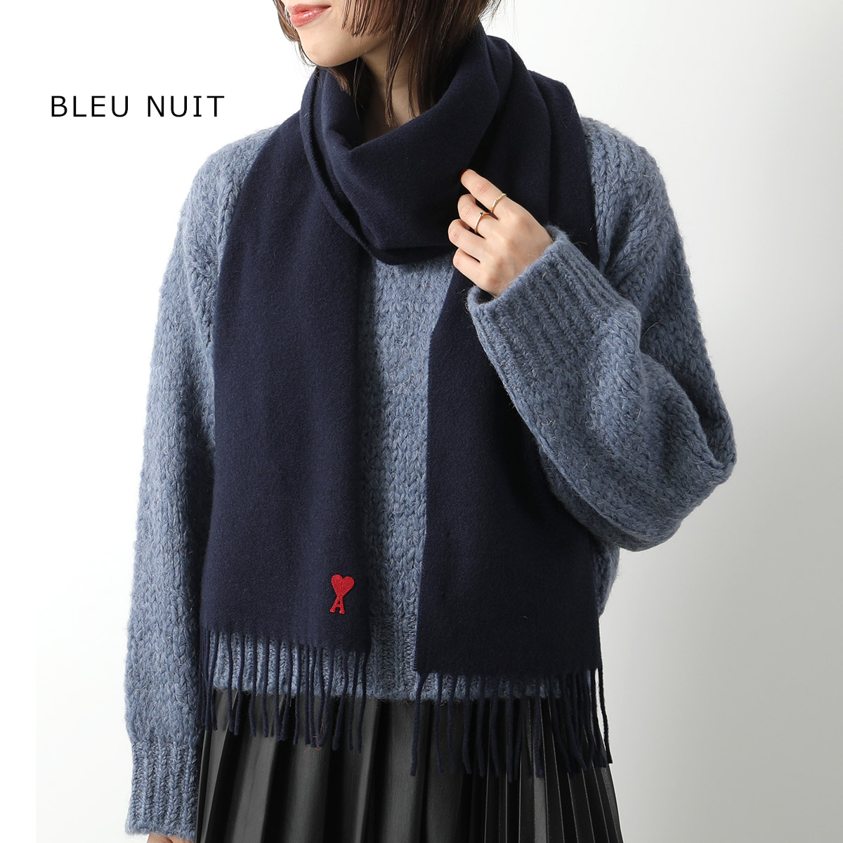 AMI Alexandre Mattiussi ami paris アミ パリス マフラー USF405.334