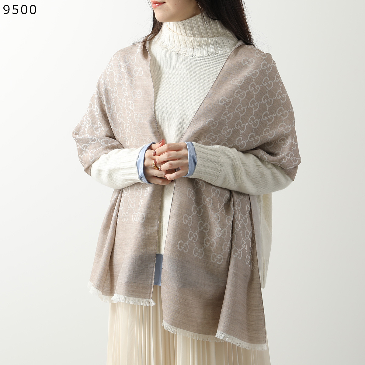 GUCCI（グッチ） ストール 165904 3G646 レディース スカーフ シルク混