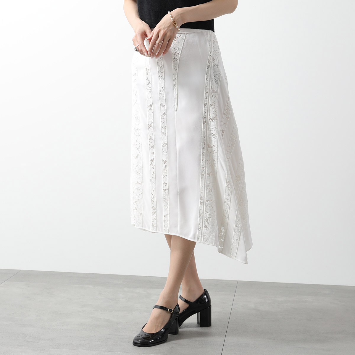 N°21（ヌメロヴェントゥーノ） スカート C091 5111 レディース シルク