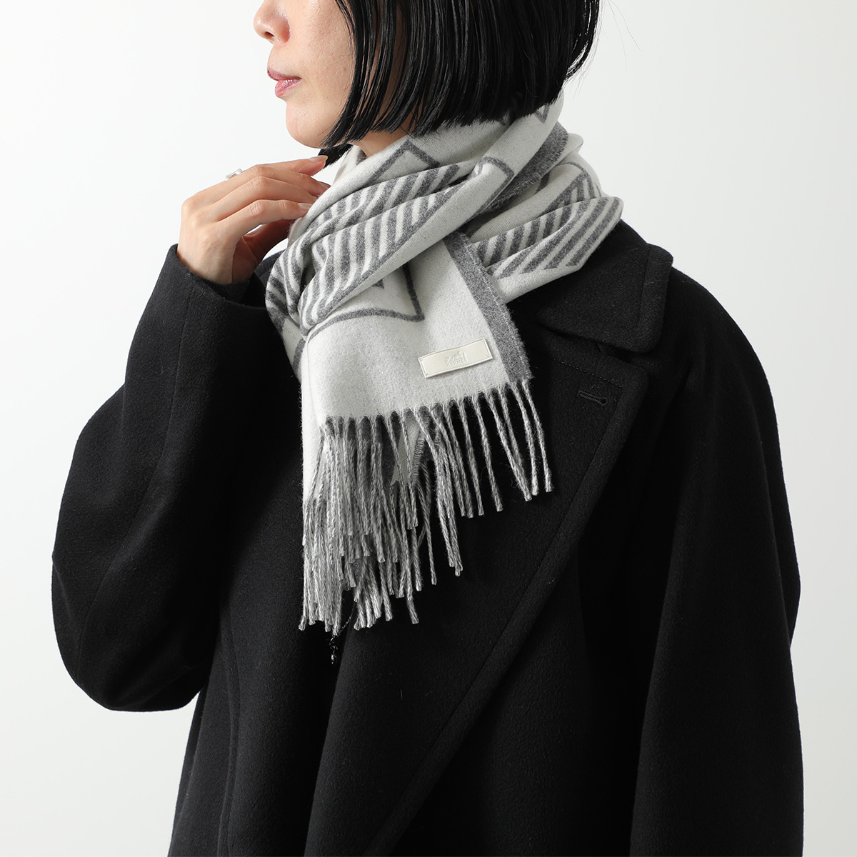 HERMES（エルメス） マフラー 160×30 レトル・オ・カレ Lettres au