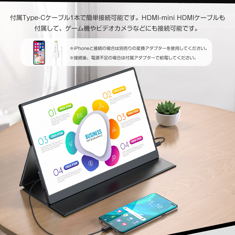 EVICIV 16型 2K WQXGA モバイルモニター USB Type-C EVICIV 16型 2K