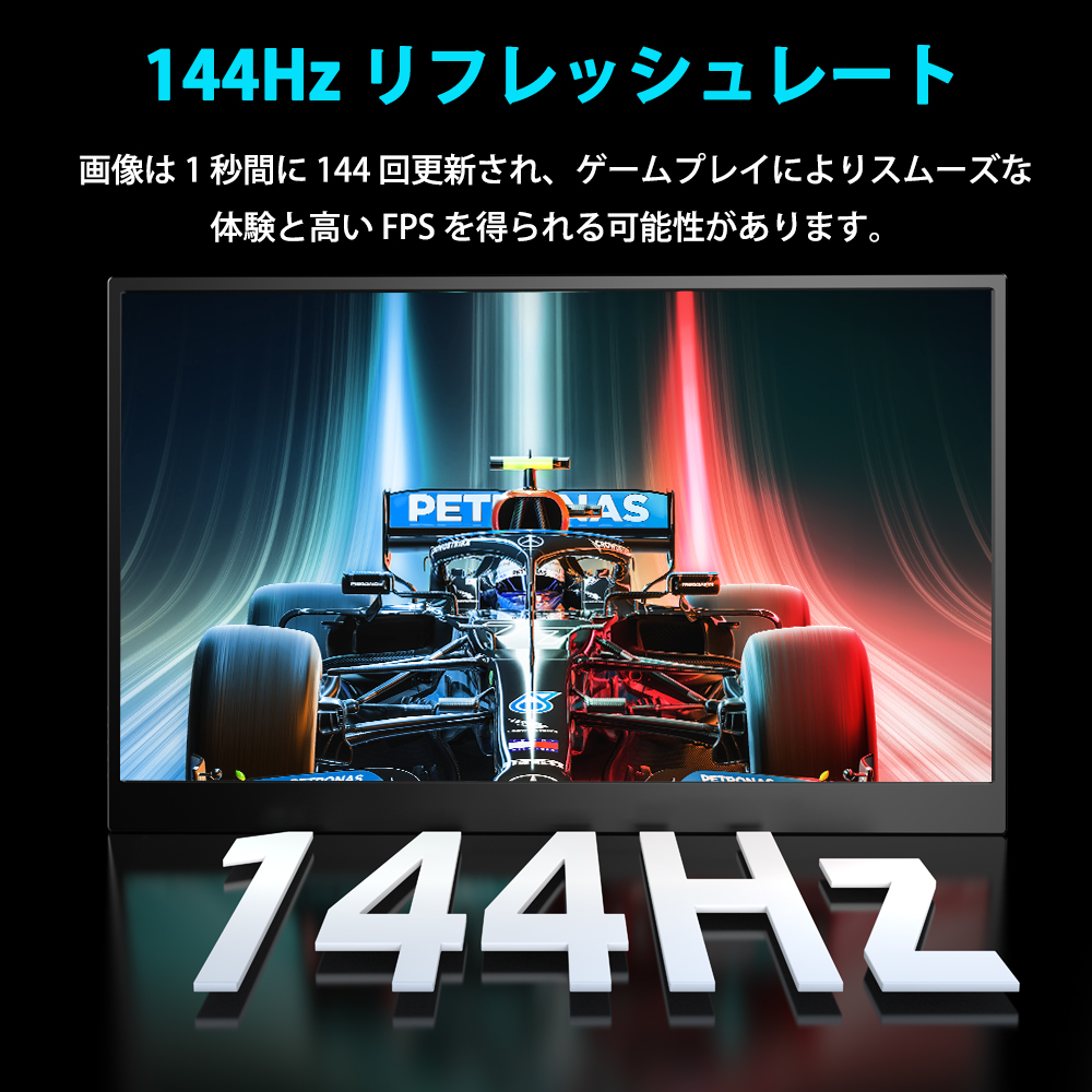 144Hz 1080P】EVICIV モバイルモニターモバイルディスプレイ 17.3