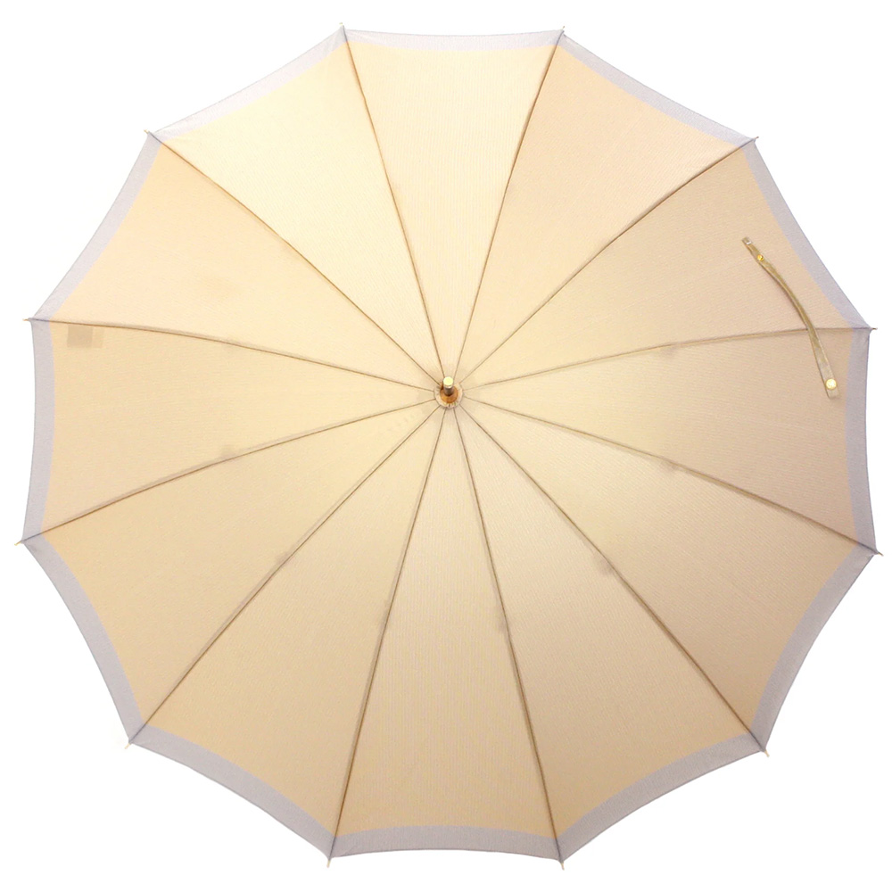 日本製高級織物傘【SCENE】晴雨兼用 12本骨 長傘 55cm グログラン