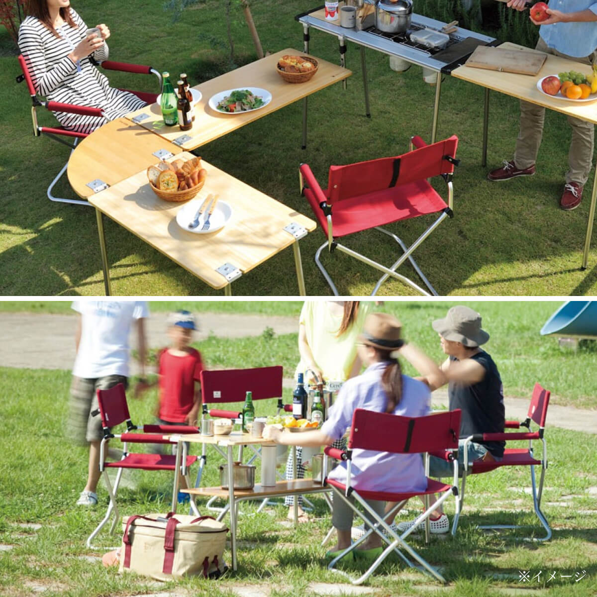 snow peak（スノーピーク） アイアングリルテーブル 660脚セット