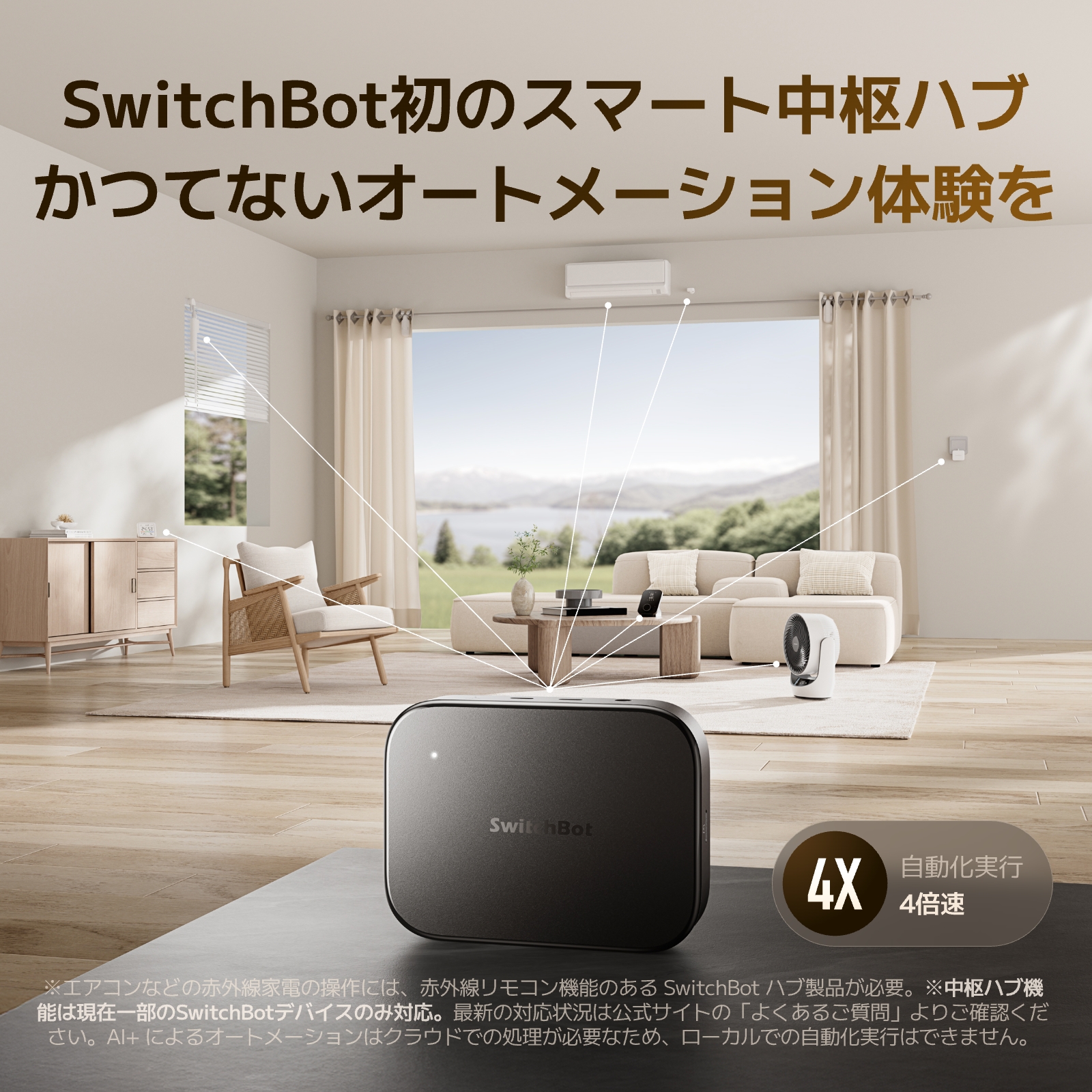 SwitchBot（スイッチボット） SwitchBot AI ハブ 見守りカメラPlus 5MP