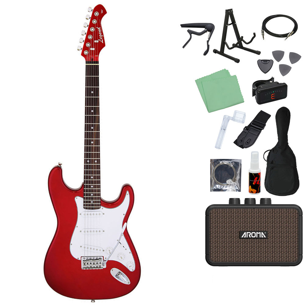 LEGEND レジェンド LST-Z エレキギター初心者14点セット 〔ミニアンプ