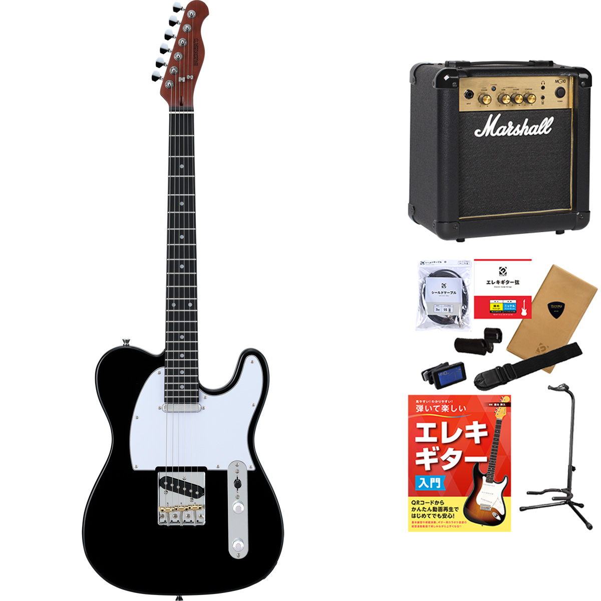 BUSKER'S バスカーズ BTL-Standard エレキギター初心者12点セット