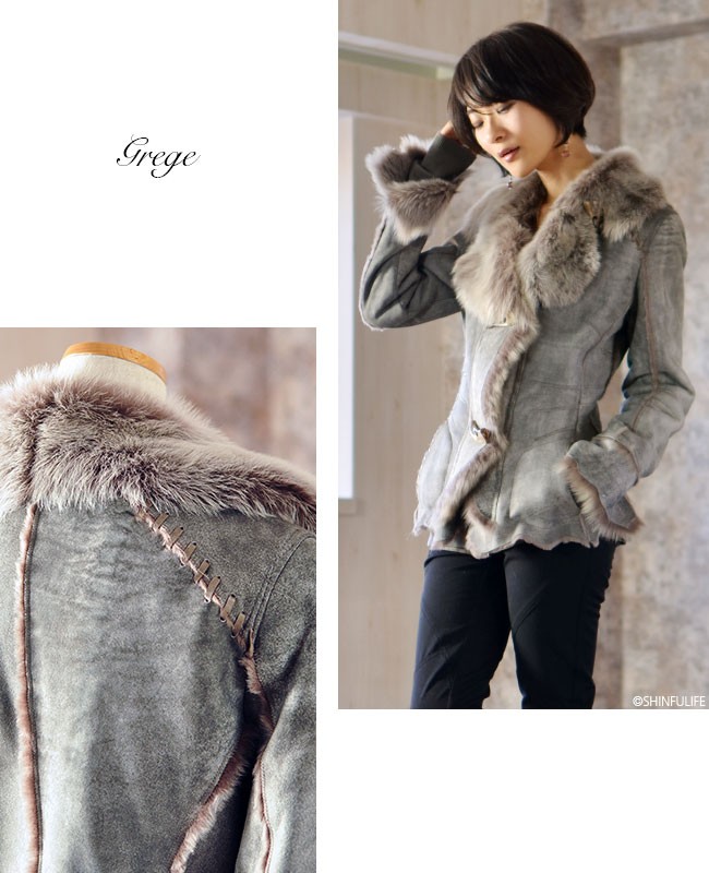 ムートン コート SAGA IBANEZ サガ YURT アウター ジャケット 毛皮