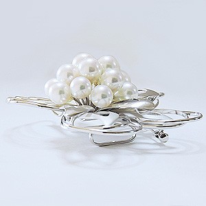 パール ブローチ パールブローチ フォーマル 花 コサージュ 帯留め