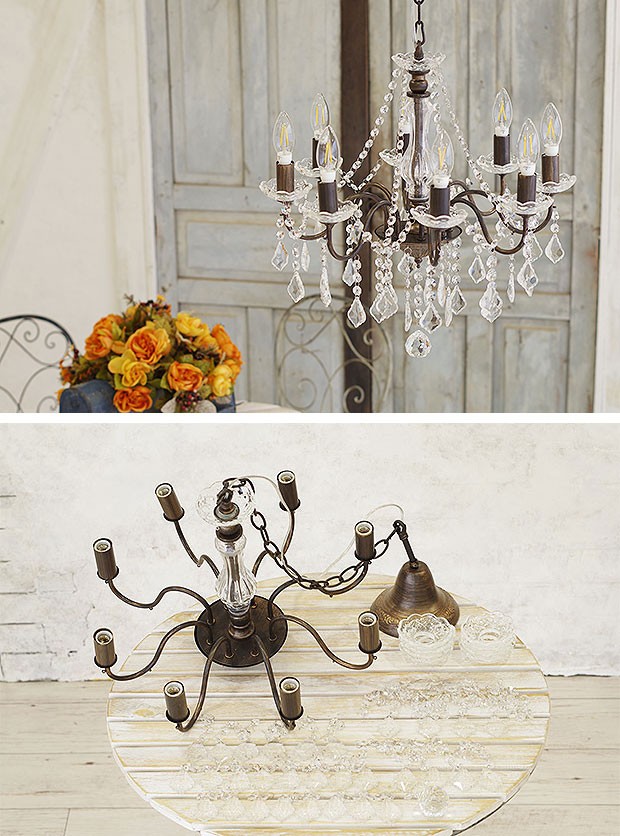 シャンデリア レトロ アンティーク 照明器具 リビング Diana