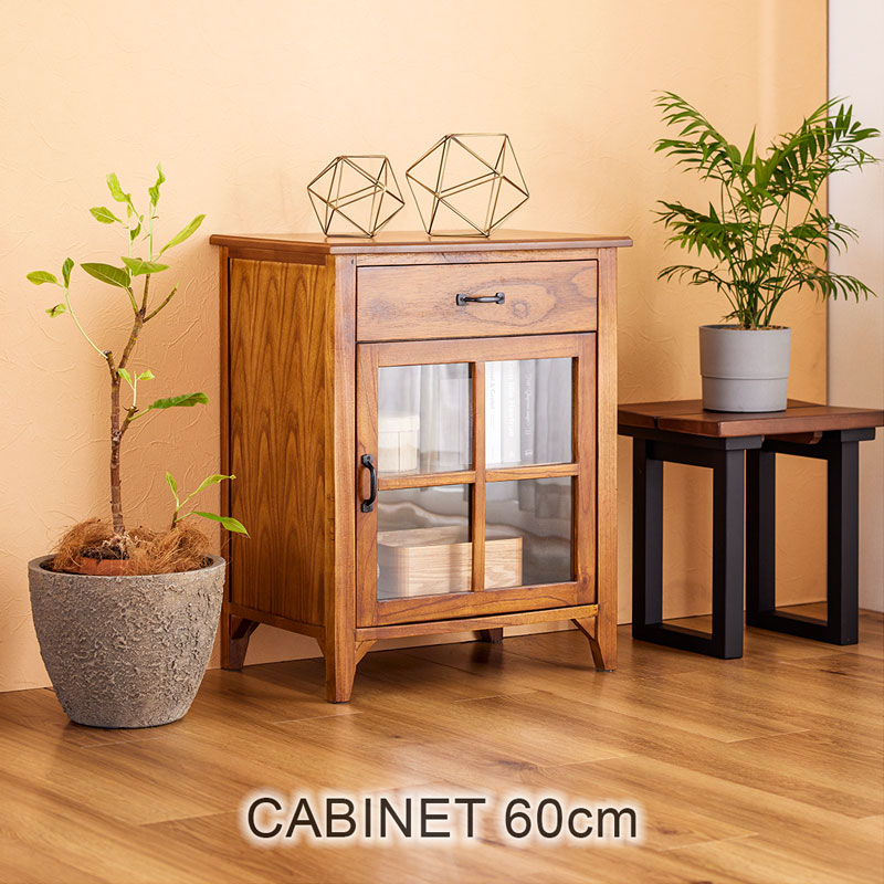 英国アンティークチーク古木キャビネット/木製本棚/食器棚/飾り棚(92