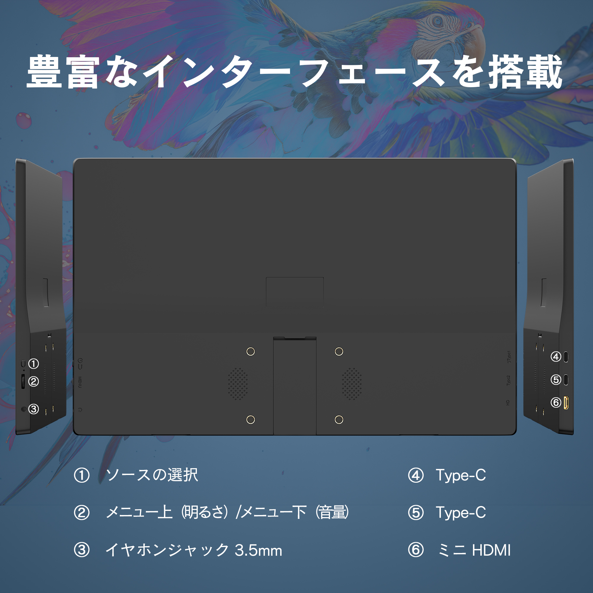 VETESA 新品 モバイル モニター ポータブルサブ ゲームモニター