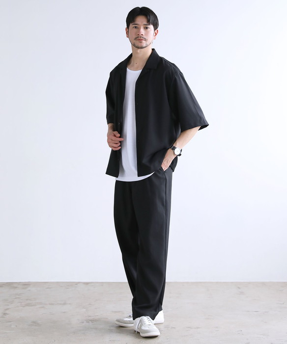 セットアップ 3点セット】メンズ 夏 春 半袖 オープンカラーシャツ