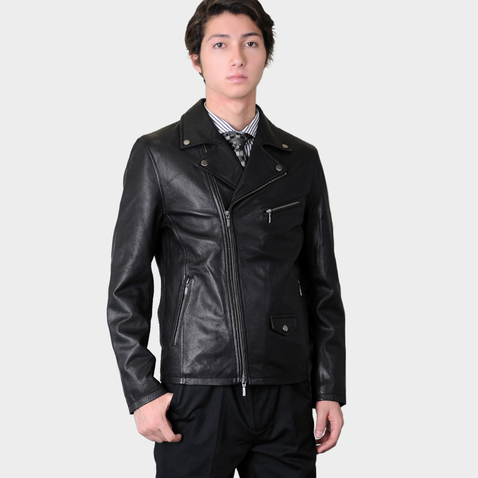 EVOLUTION（エボリューション） レザージャケット メンズ 本革 ゴート