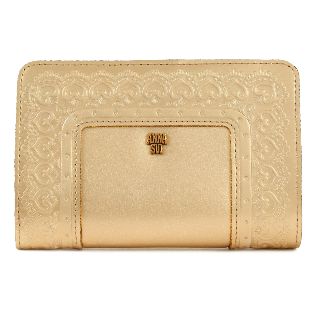 ANNA SUI（アナスイ） 財布 二つ折り 本革 L字ファスナー レディース