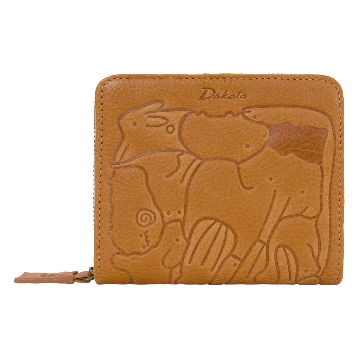 ダコタ フィオラ 本革二つ折り財布 花柄エンボス刻印レア️⭕️未使用