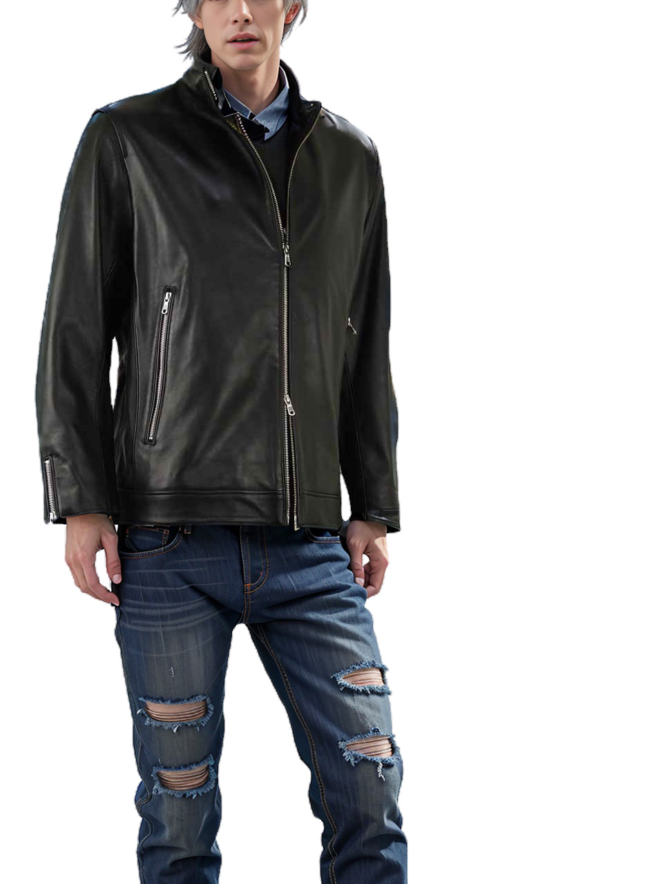 大きいサイズ3L〜6L メンズ】本革の魅力が詰まったシープスキン羊側