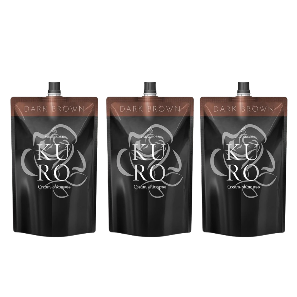 KURO Cream Shampoo ダークブラウン 400g 2個セット Cream KURO ダーク