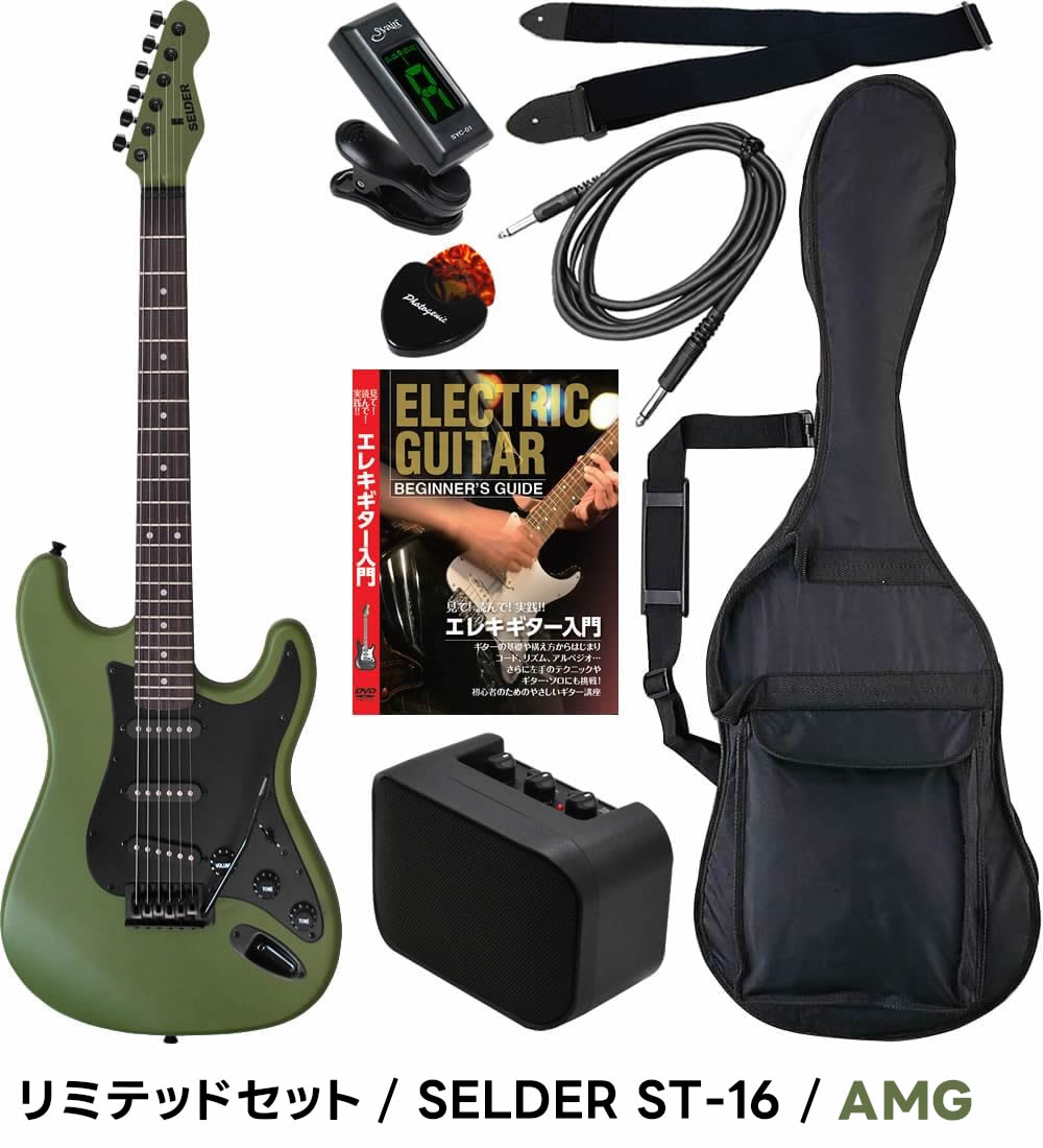エレキギター 初心者セット SELDER ST-16 リミテッドセット〔入門