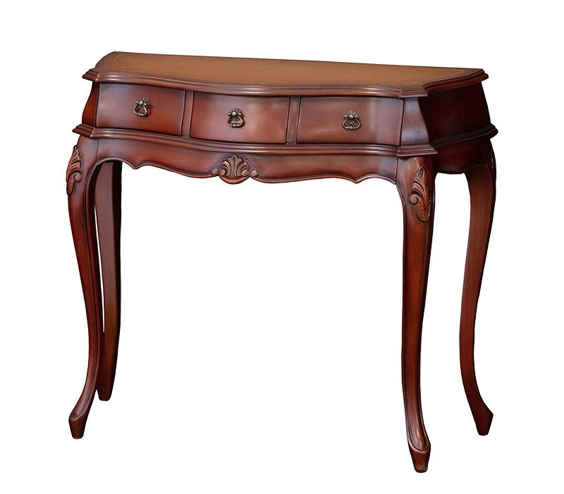 英国アンティーク猫脚コンソールテーブル/木製机/飾り棚サイドテーブル