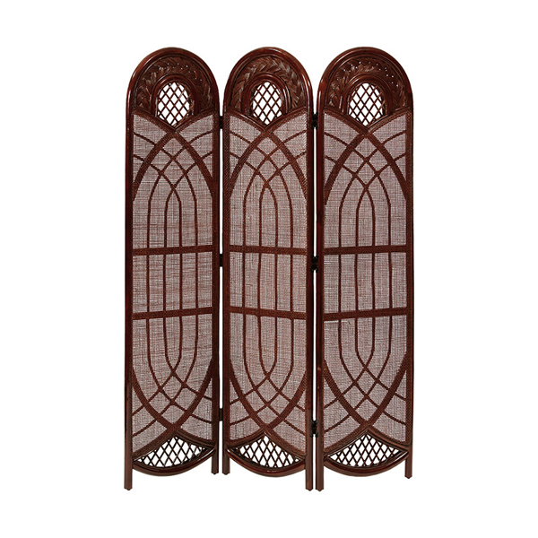 衝立 ラタン 籐 スクリーン 3連 パーテーション 和風 アジアン