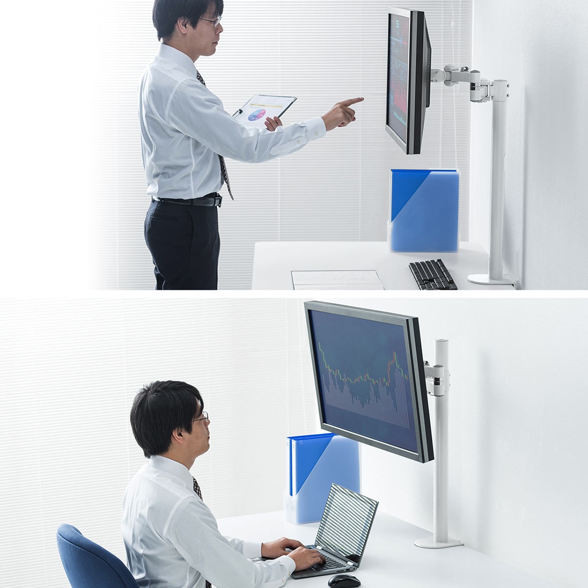 SANWA SUPPLY（サンワサプライ） モニターアーム 49インチ対応