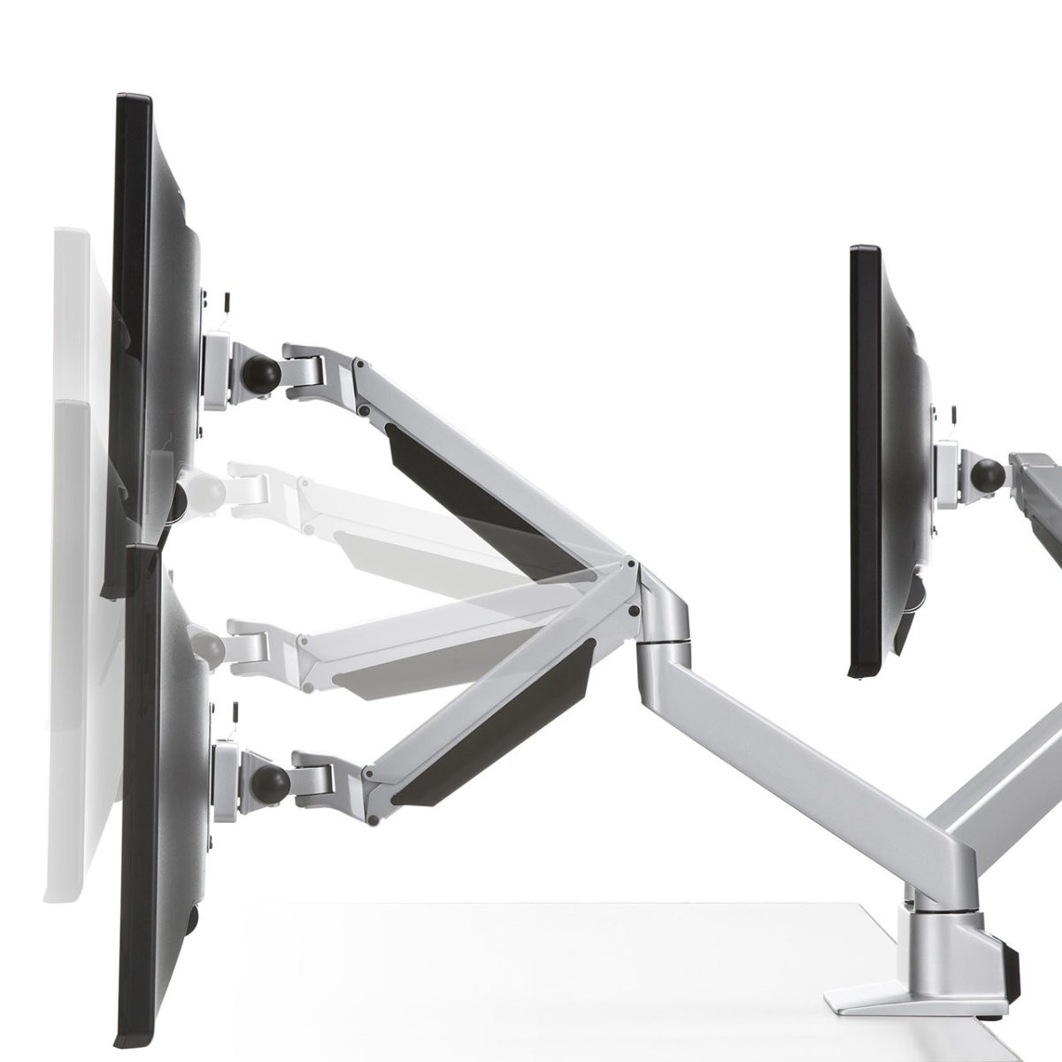 SANWA SUPPLY（サンワサプライ） モニターアーム 2画面 デュアル ガス