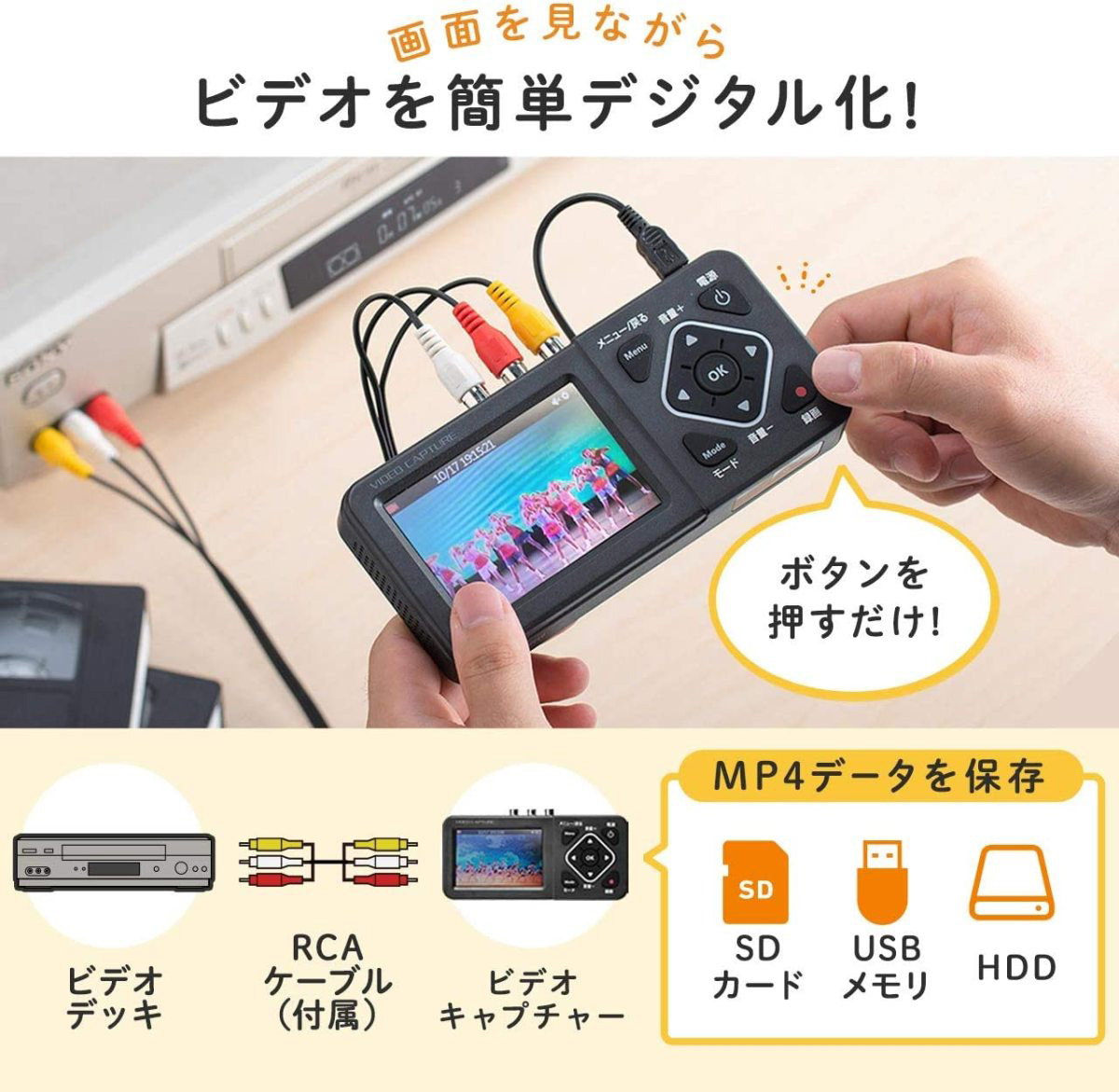SANWA SUPPLY（サンワサプライ） ビデオキャプチャー ダビング