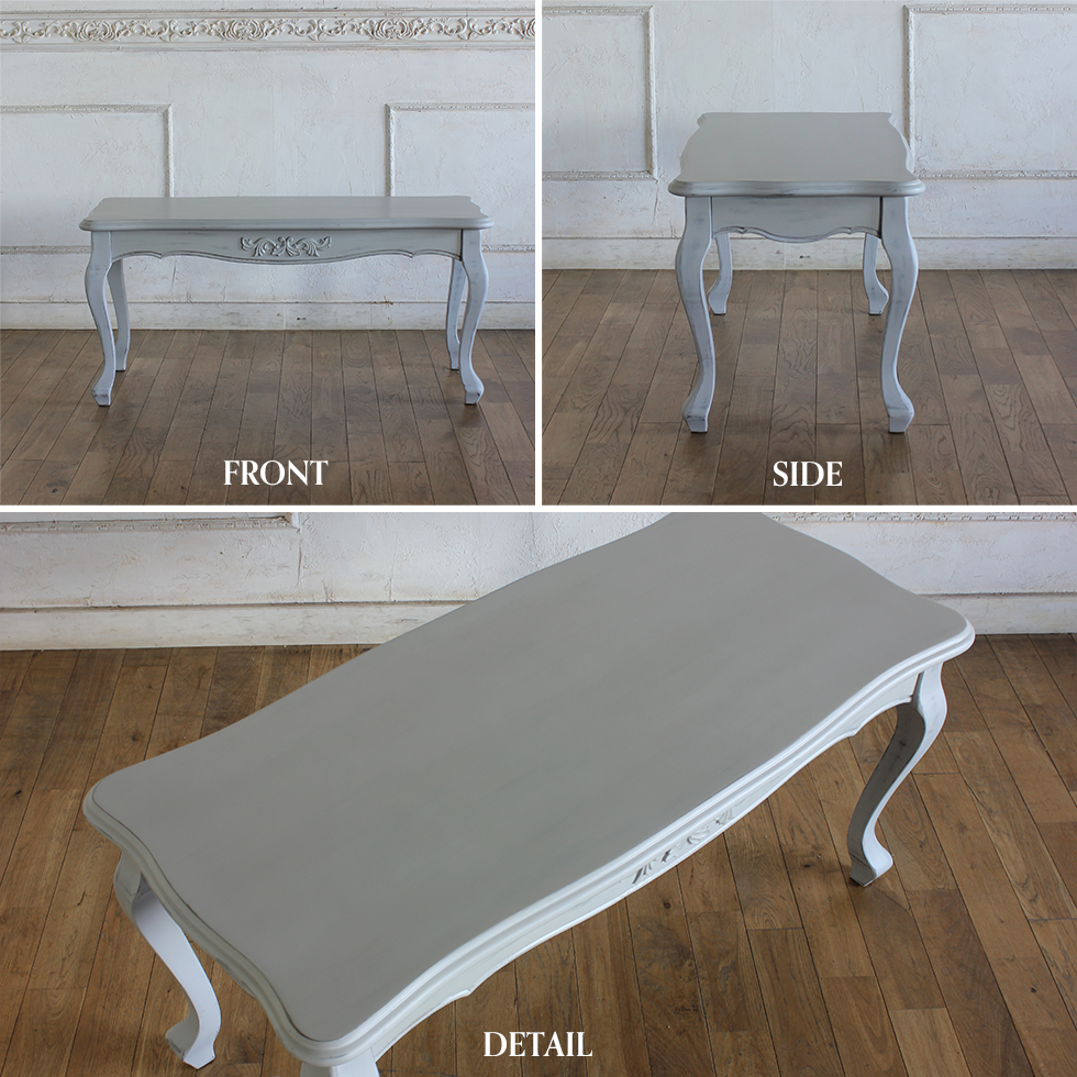 コーヒーテーブル 猫脚 ロココ調 彫刻家具 シャビーシック ソファ