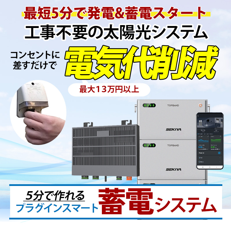 限定 フルセット特別価格】5分で作れる蓄電システム （インバーター +