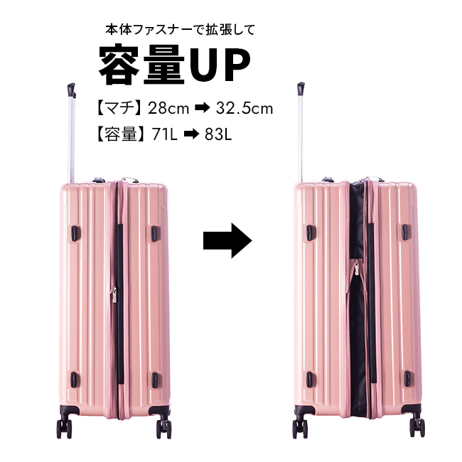 アジアラゲージ フィルパケ スーツケース A.L.I ali-6060-24w｜ONLINE