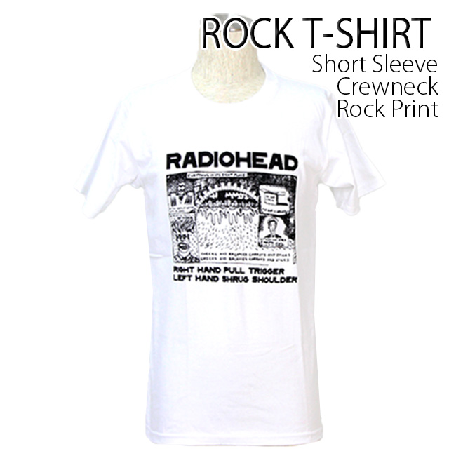 ロックtシャツ バンドtシャツ パンク レディオヘッド Radiohead