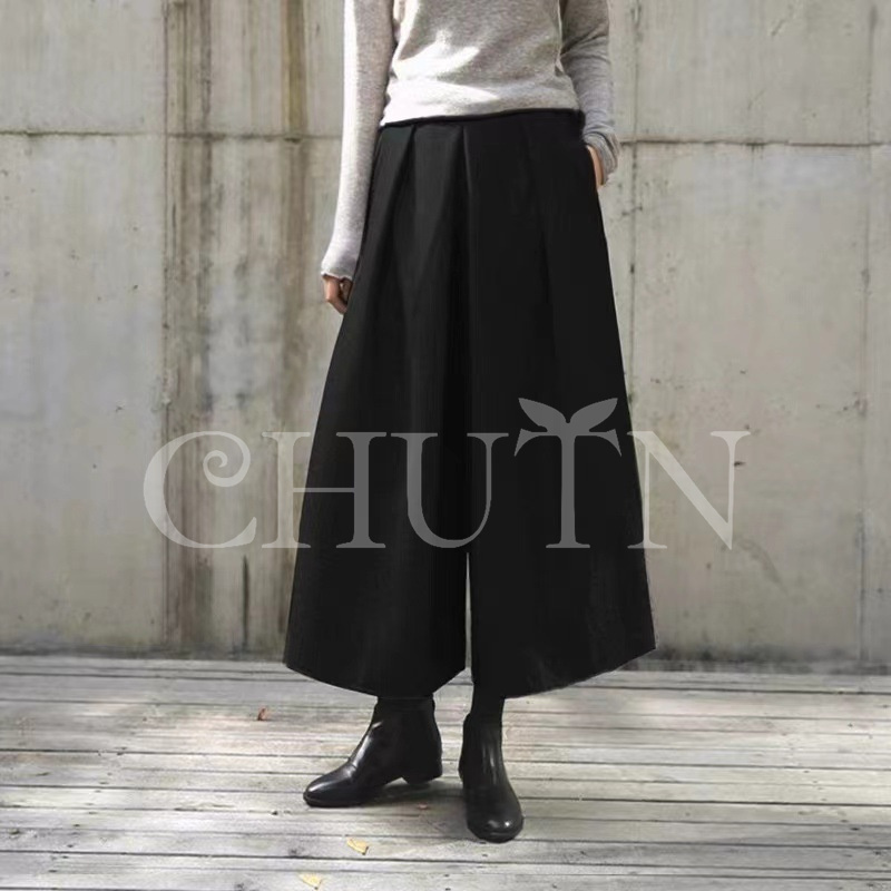 ガウチョパンツ ガウチョ 秋冬ワイドパンツ ワイドパンツ 秋