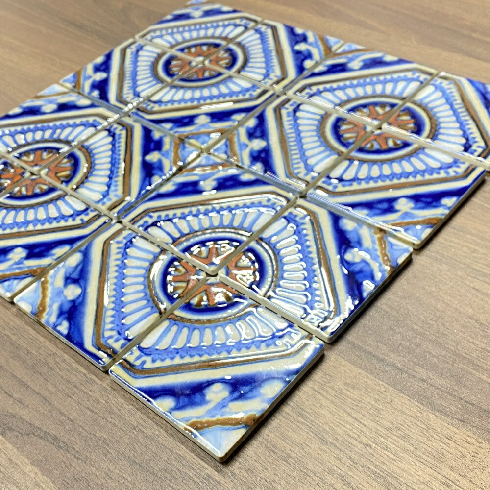 マジョリカ タイル マジョルカ アンティーク モザイクタイル シート 75