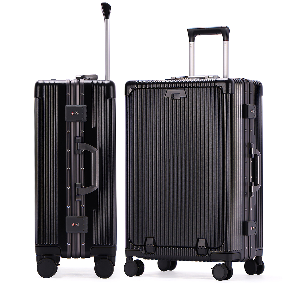 ZIPで放送」スーツケース フロントオープン 多機能スーツケース