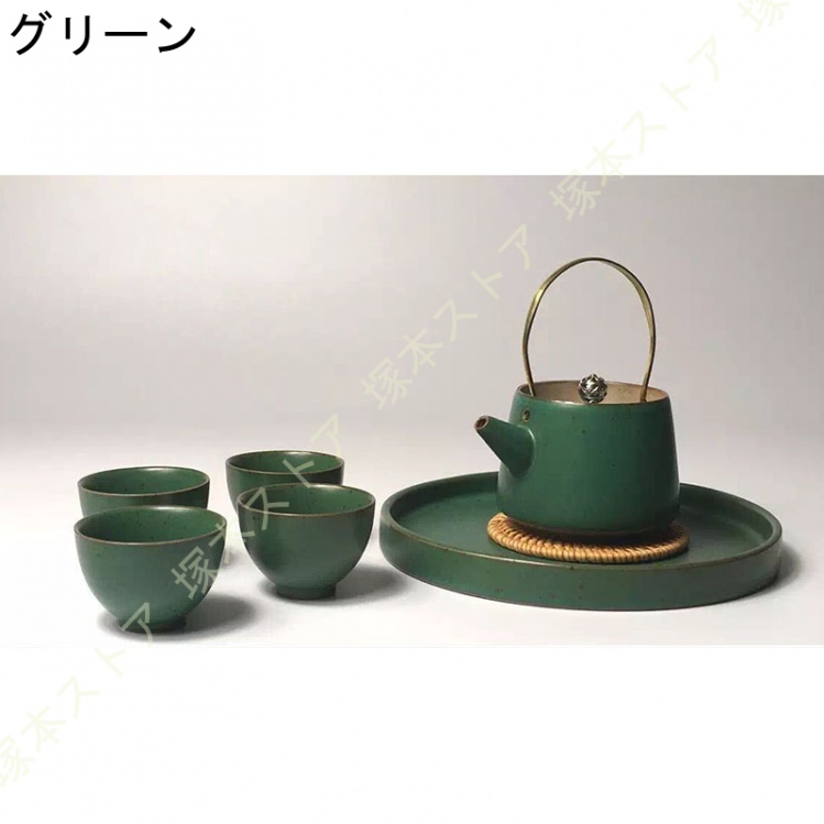 茶器 セット 急須セット お茶セット 和風 湯呑み 茶道具 磁器 茶托付き