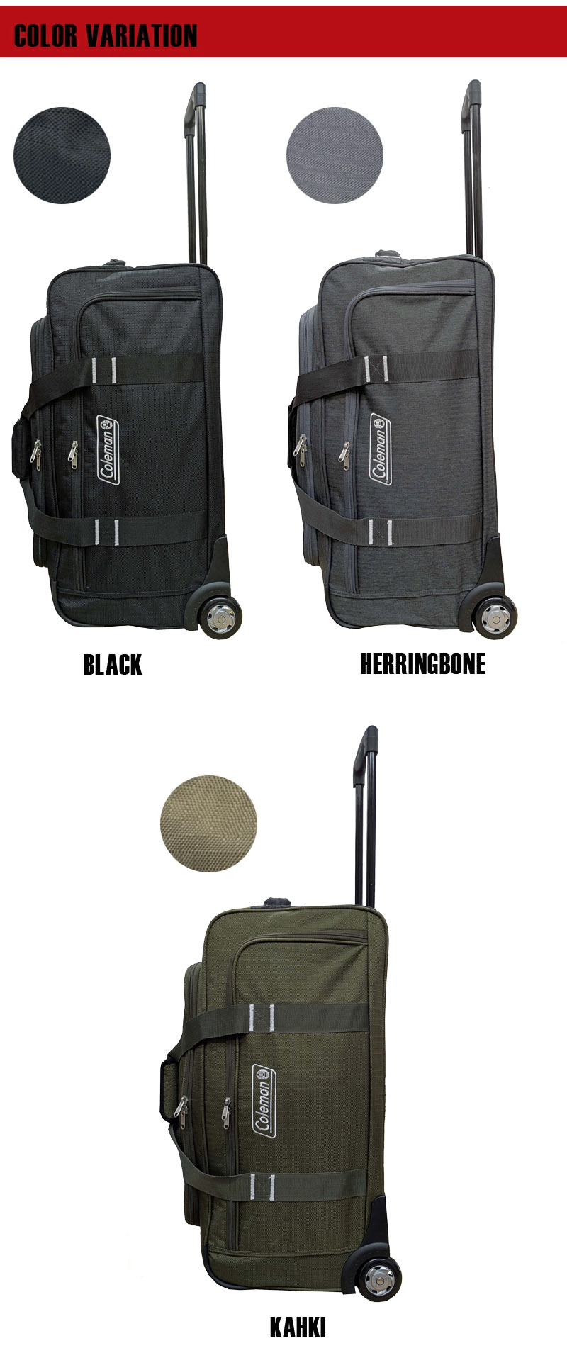 送料無料】ネルフ Coleman(コールマン) 3WAYボストンキャリー 70L