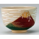 茶道具 抹茶茶碗 粉引 鳥獣戯画茶碗 横井清秀作 化粧箱入 : お茶道具の