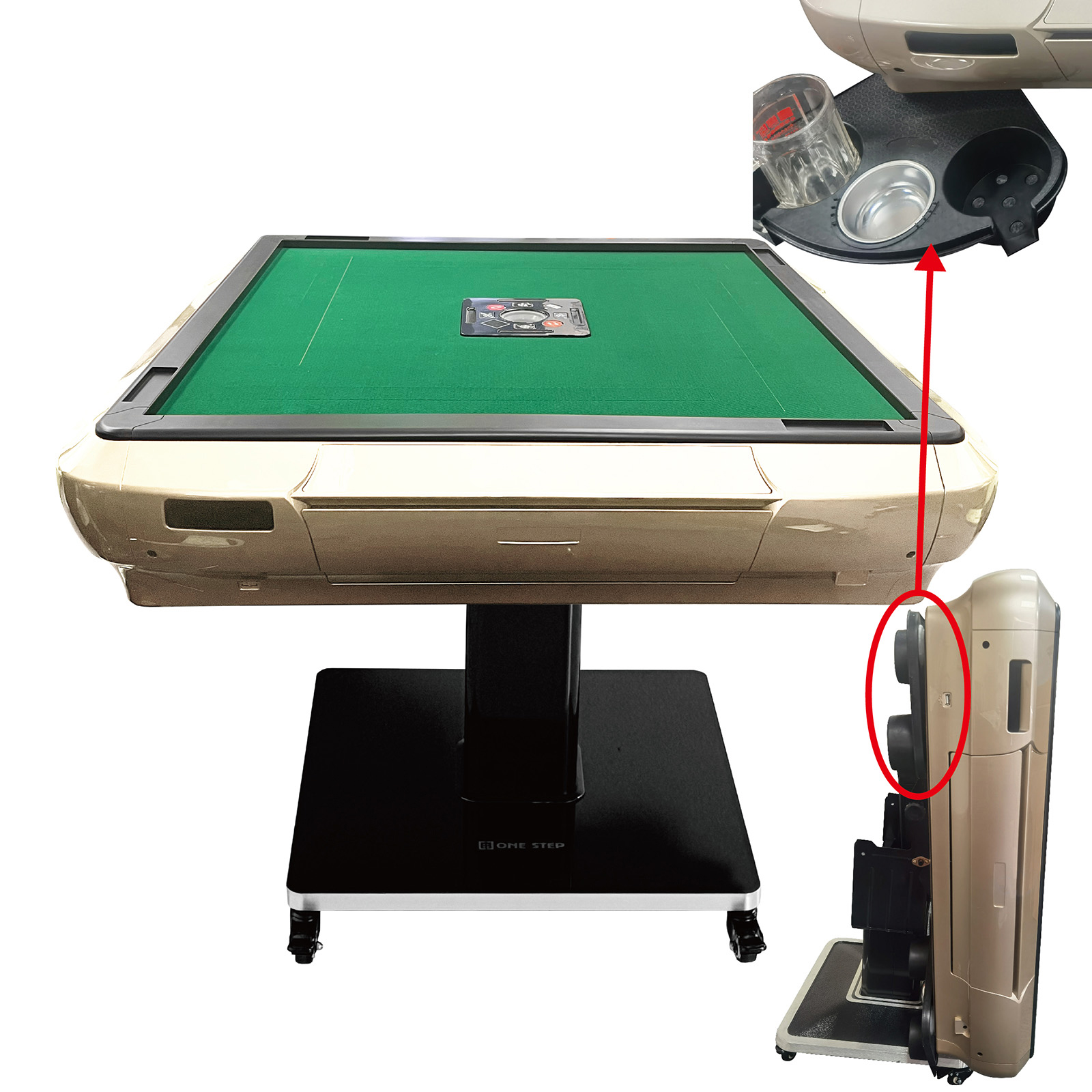 全自動麻雀卓 折りたたみ 家庭用 点棒計算 電動 白 ガラス脚 2611 2613