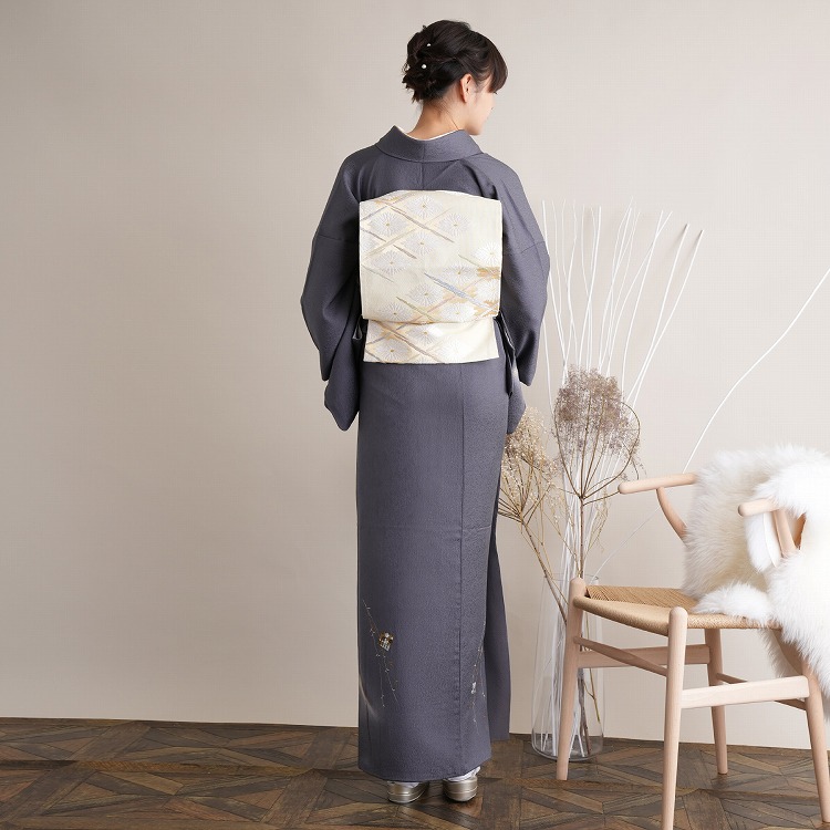 レンタル 付け下げ 20点セット 附下 着物 柳 グレー系 フォーマル 入学
