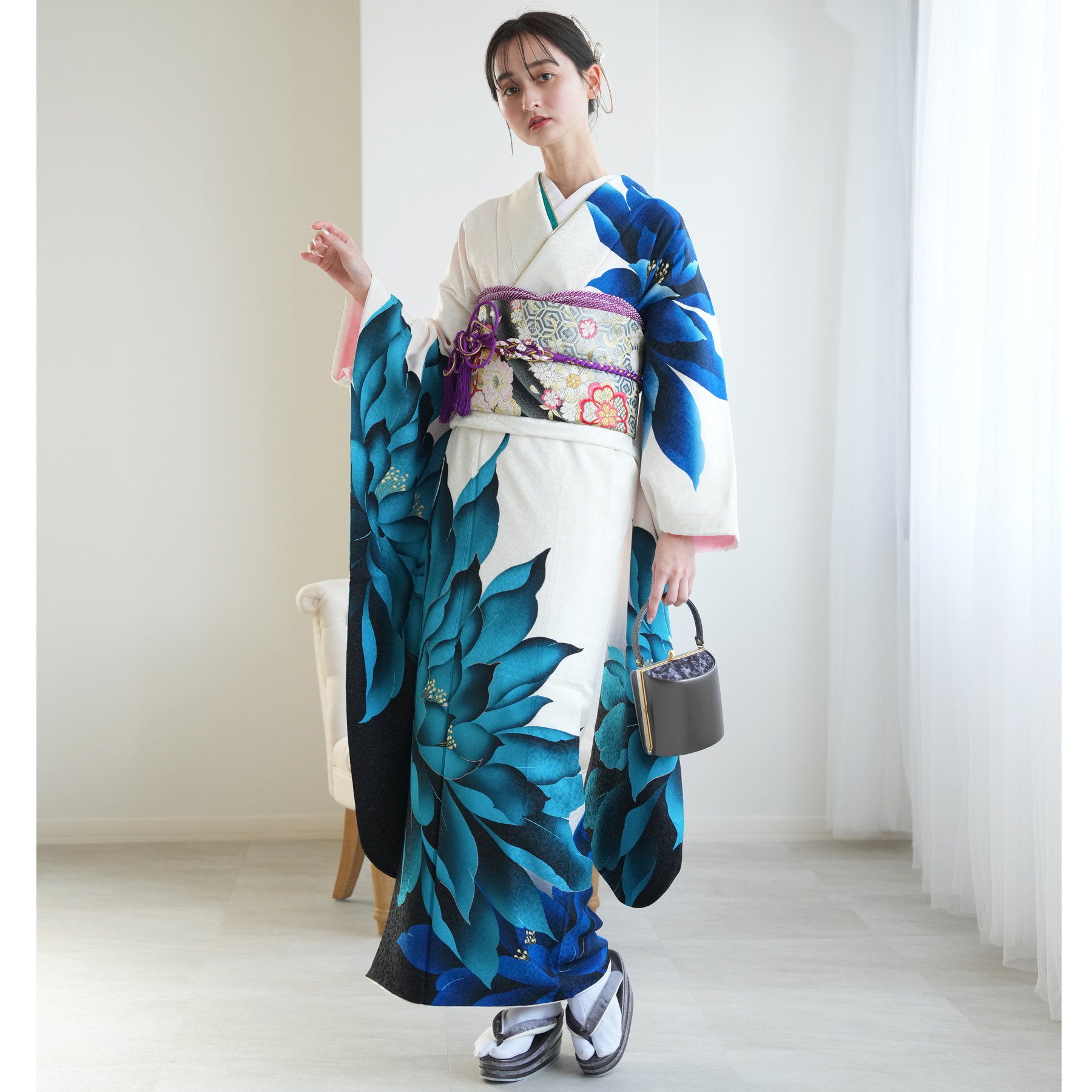 振袖 レンタル 成人式 レトロ 前撮り 二十歳 フルセット 振袖セット