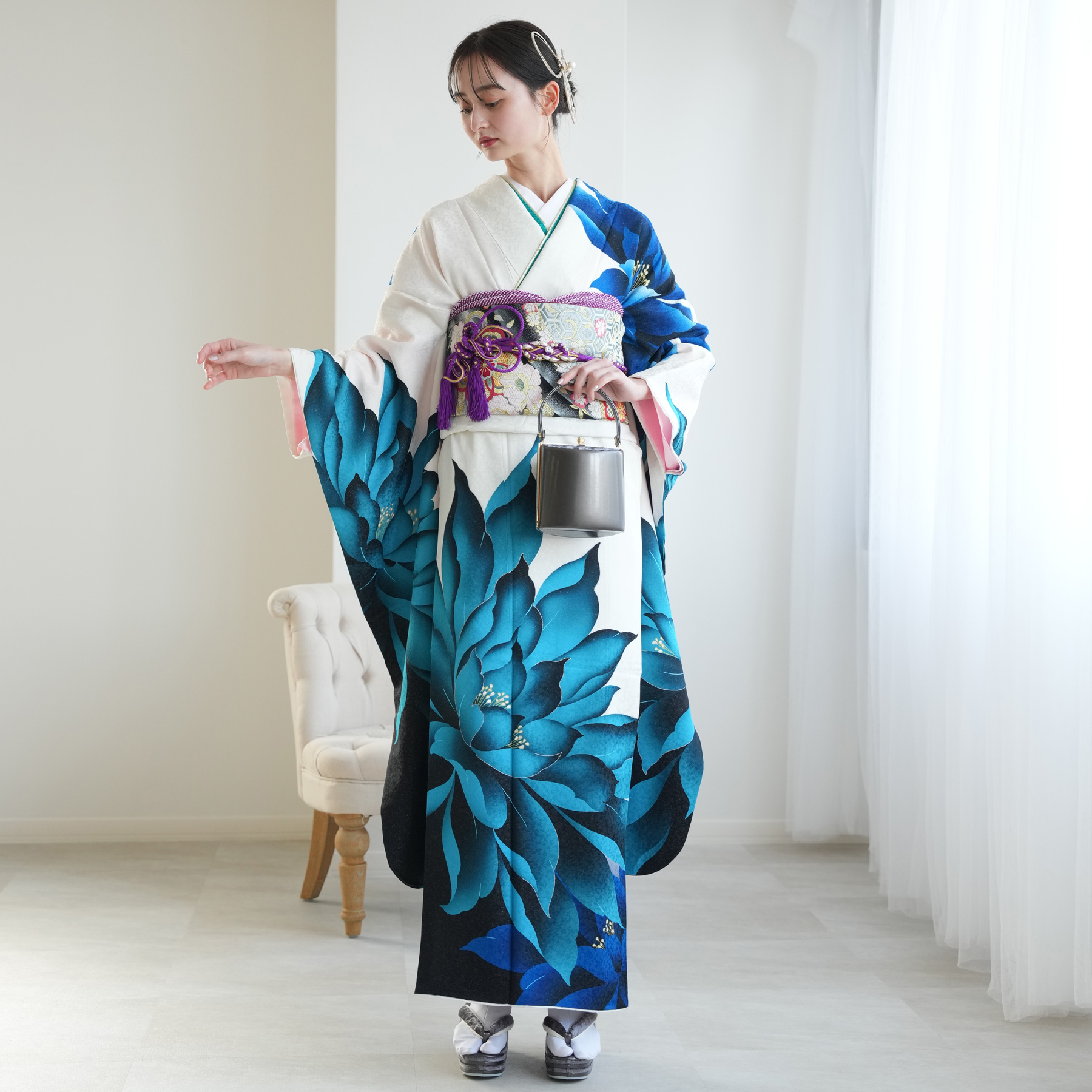 振袖 レンタル 成人式 レトロ 前撮り 二十歳 フルセット 振袖セット