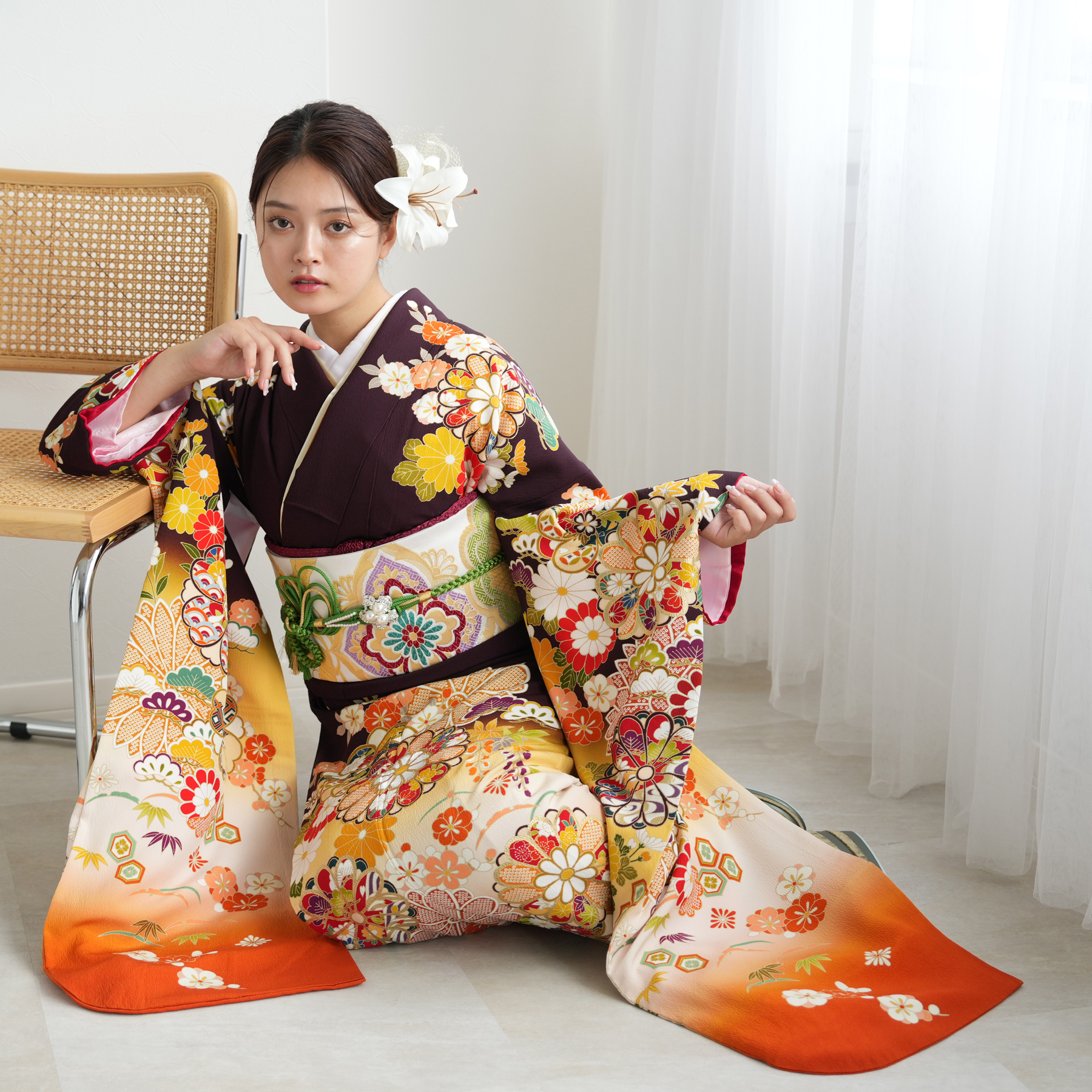 振袖 レンタル 成人式 21点セット レトロ 結婚式 結納 前撮り 大人