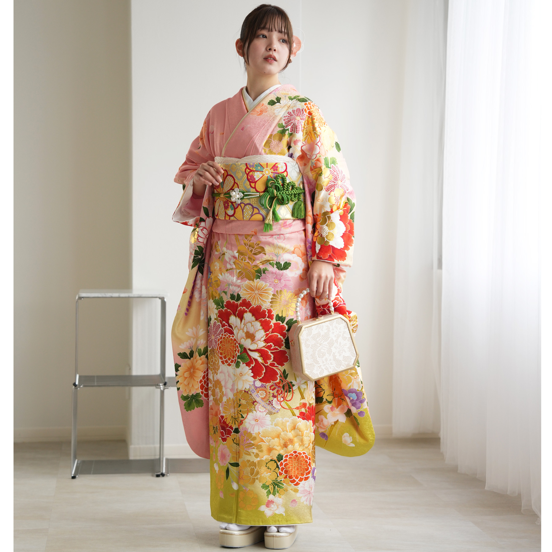 振袖 レンタル 成人式 21点セット レトロ 古典 結婚式 結納 前撮り