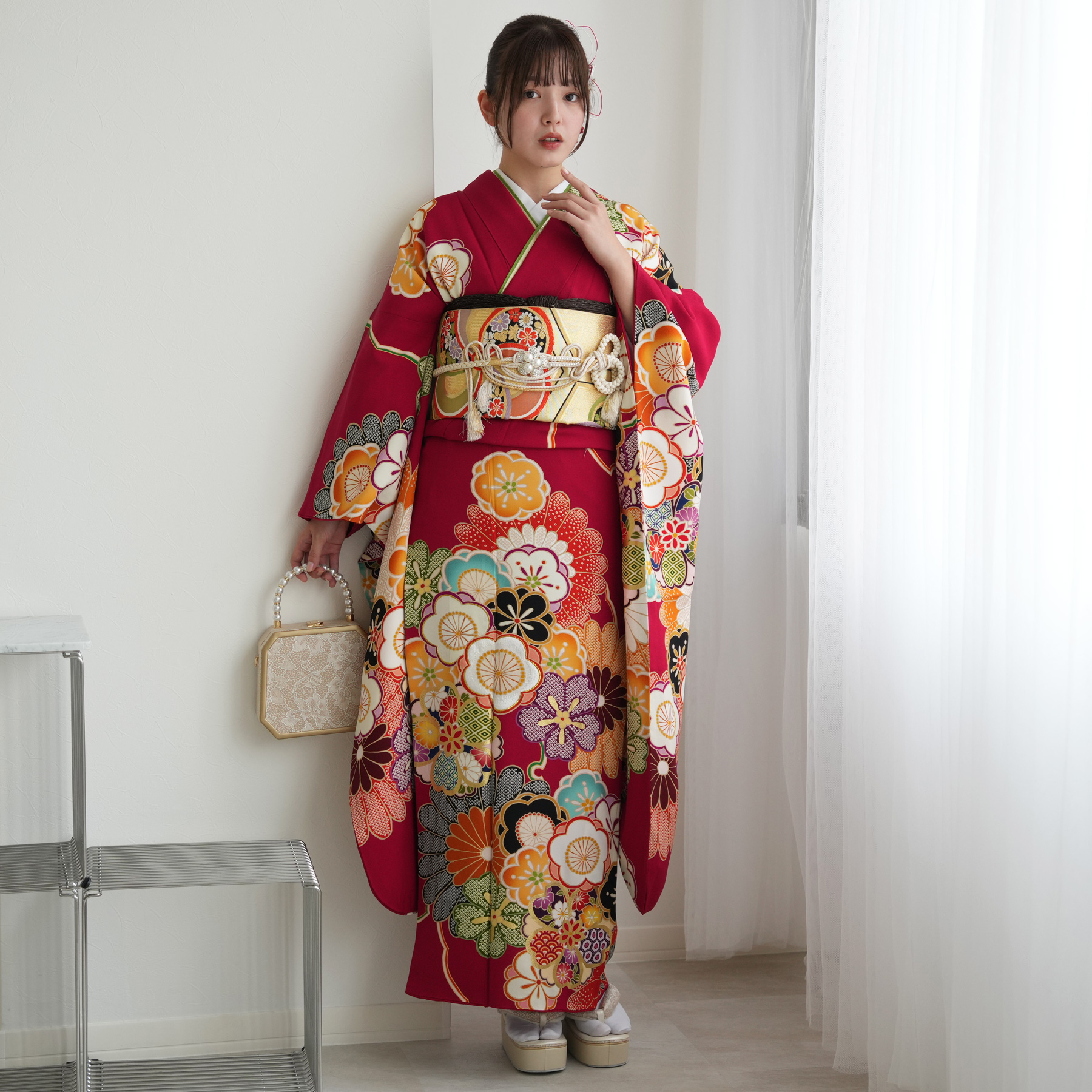 振袖 レンタル 成人式 21点セット レトロ 結婚式 結納 前撮り 成人式