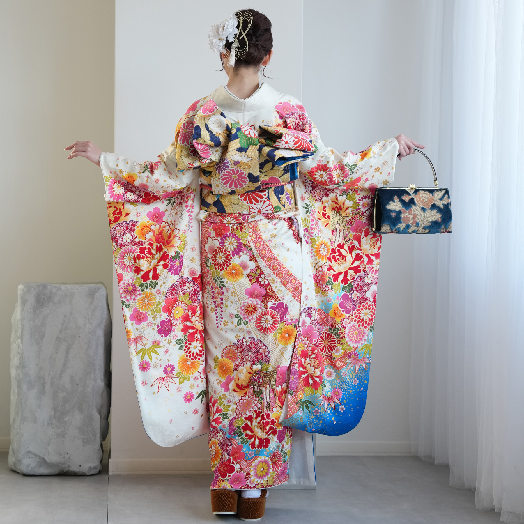 振袖 レンタル 成人式 21点セット レトロ 成人式セット 結婚式 結納 前