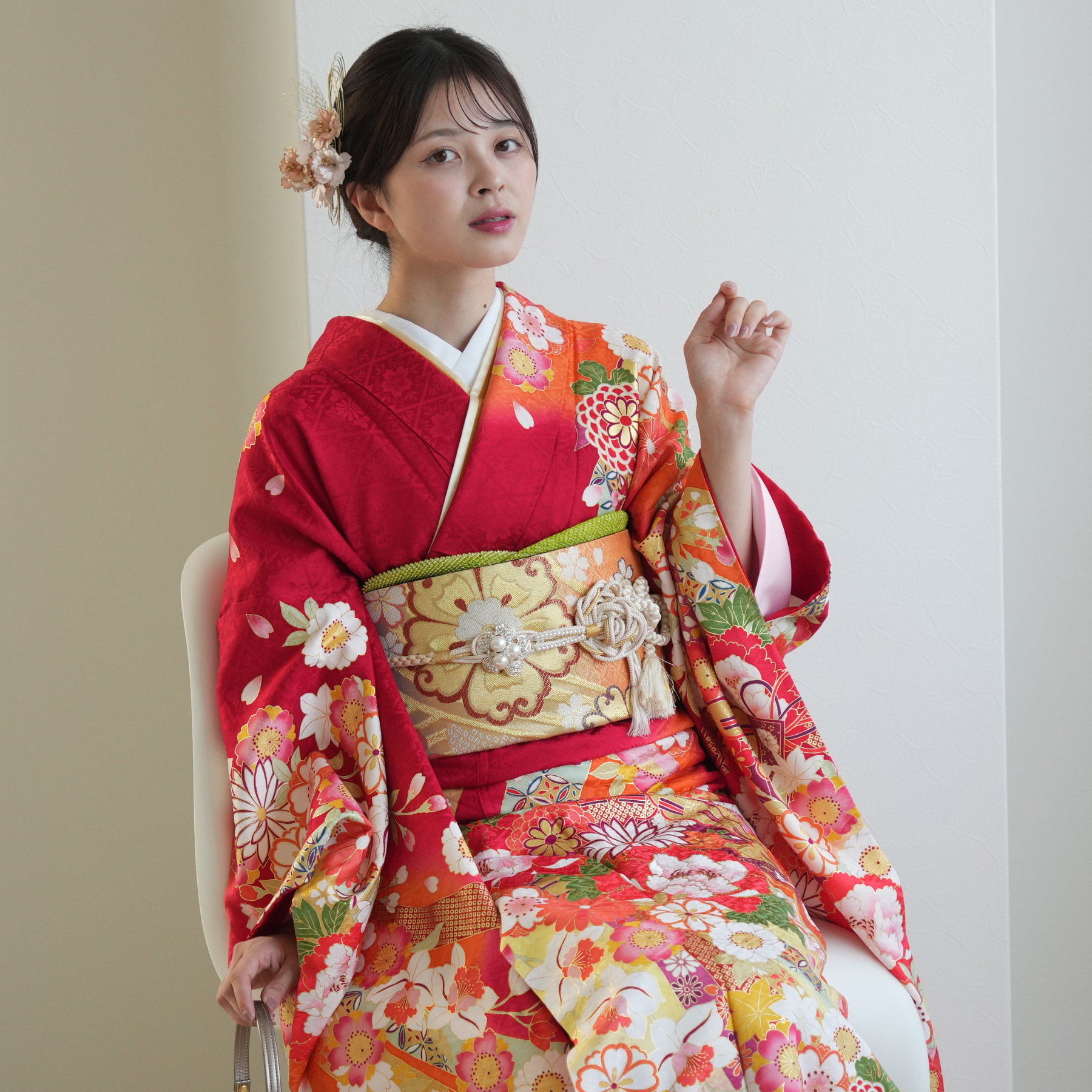 振袖 レンタル 成人式 21点セット 古典 レトロ 結婚式 結納 前撮り