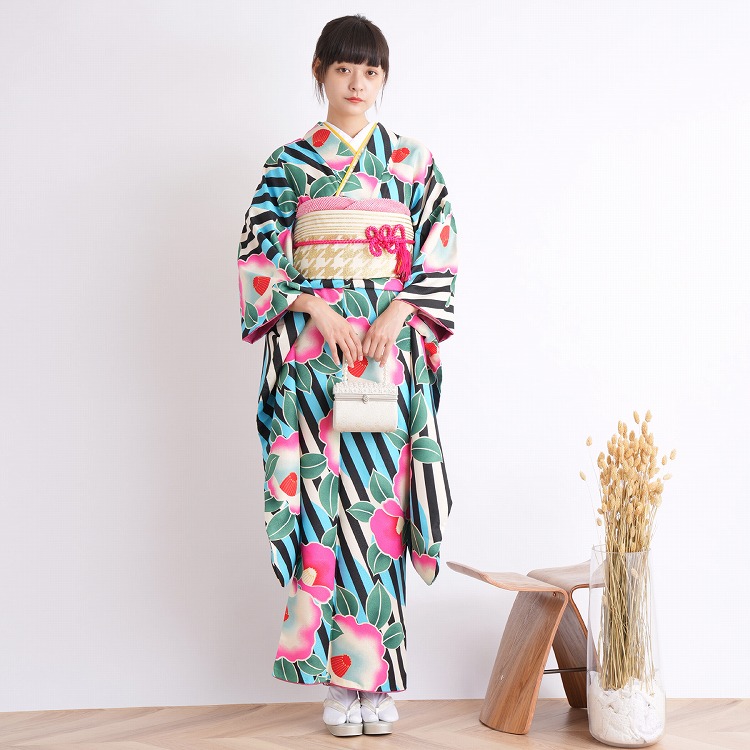 玉城ティナ 振袖フルセット レンタル 振袖 成人式 21点セット レトロ